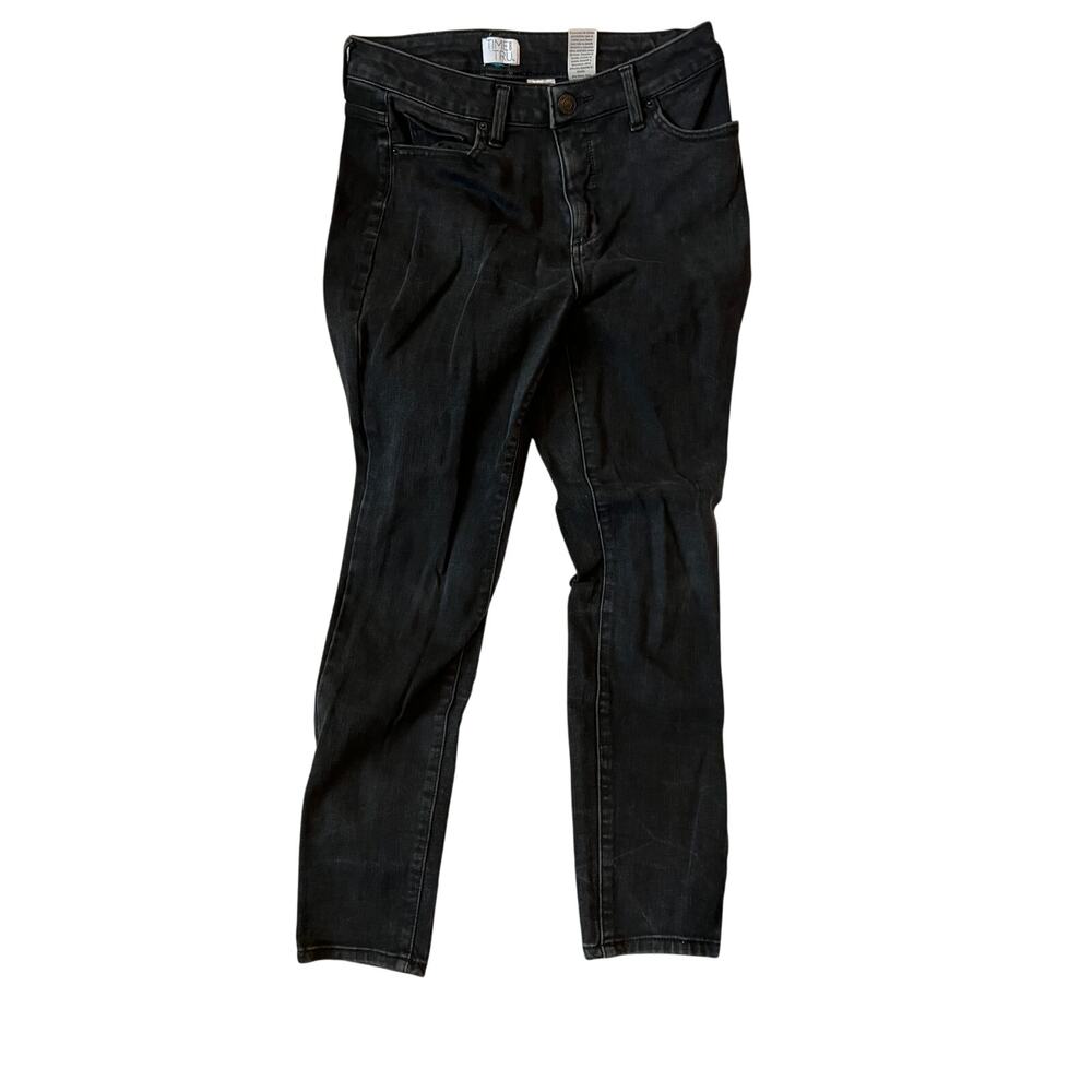 Time and Tru Slim Straight Black Jeans Womans 10
